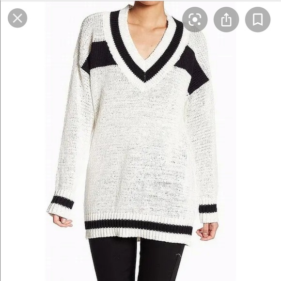 KENDALL & KYLIE oversized cotton varsity sweater - Picture 7 of 7